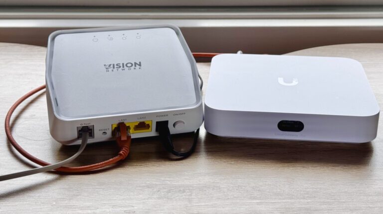 Vision G.fast NTU with Ubiquiti Ultra Gateway