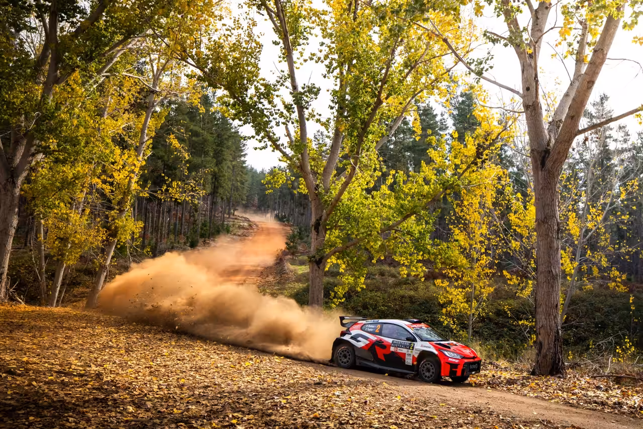 Harry Bates blasting through the forest in WA as part of the 2026 ARC round